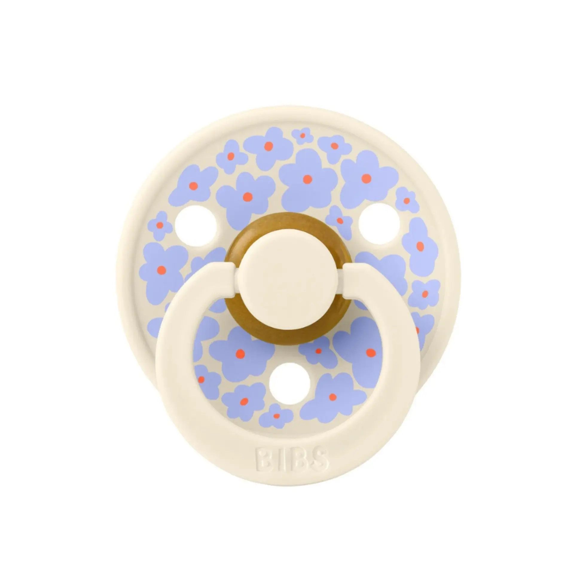 Bibs Colour Studio Kauçuk Emzik – Jasminefield Ivory, Size: 2 (6+ Ay)