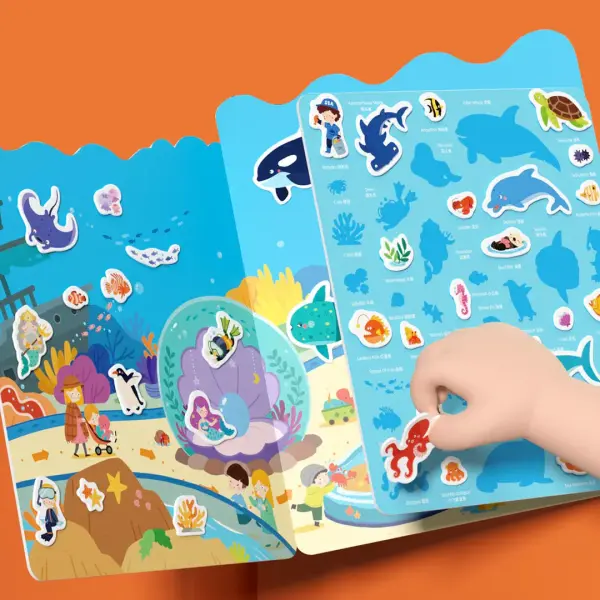 Yeniden Kullanılabilir Jel Sticker Seti -  İnanılmaz Akvaryum