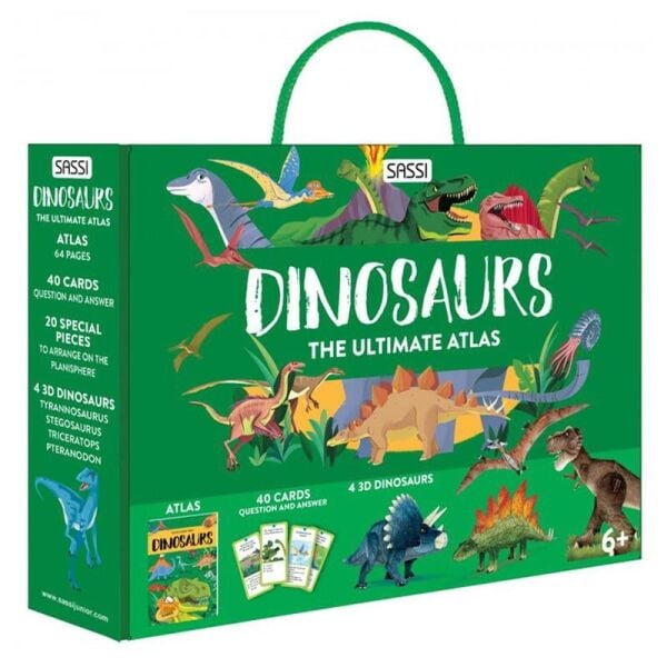Puzzle - Atlas - Ayaklı Figür - Dinozorlar
