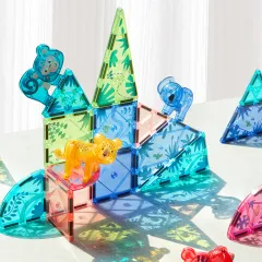 Mideer Renkli Magnetic Tiles - Sihirli Orman