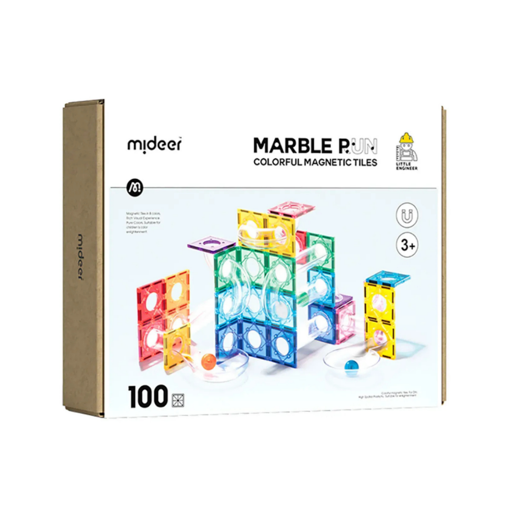 Mideer Renkli Magnetic Tiles - Top Oyunlu Parkur