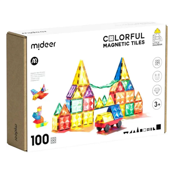Magnetic Tiles - Basic, 100 Parça