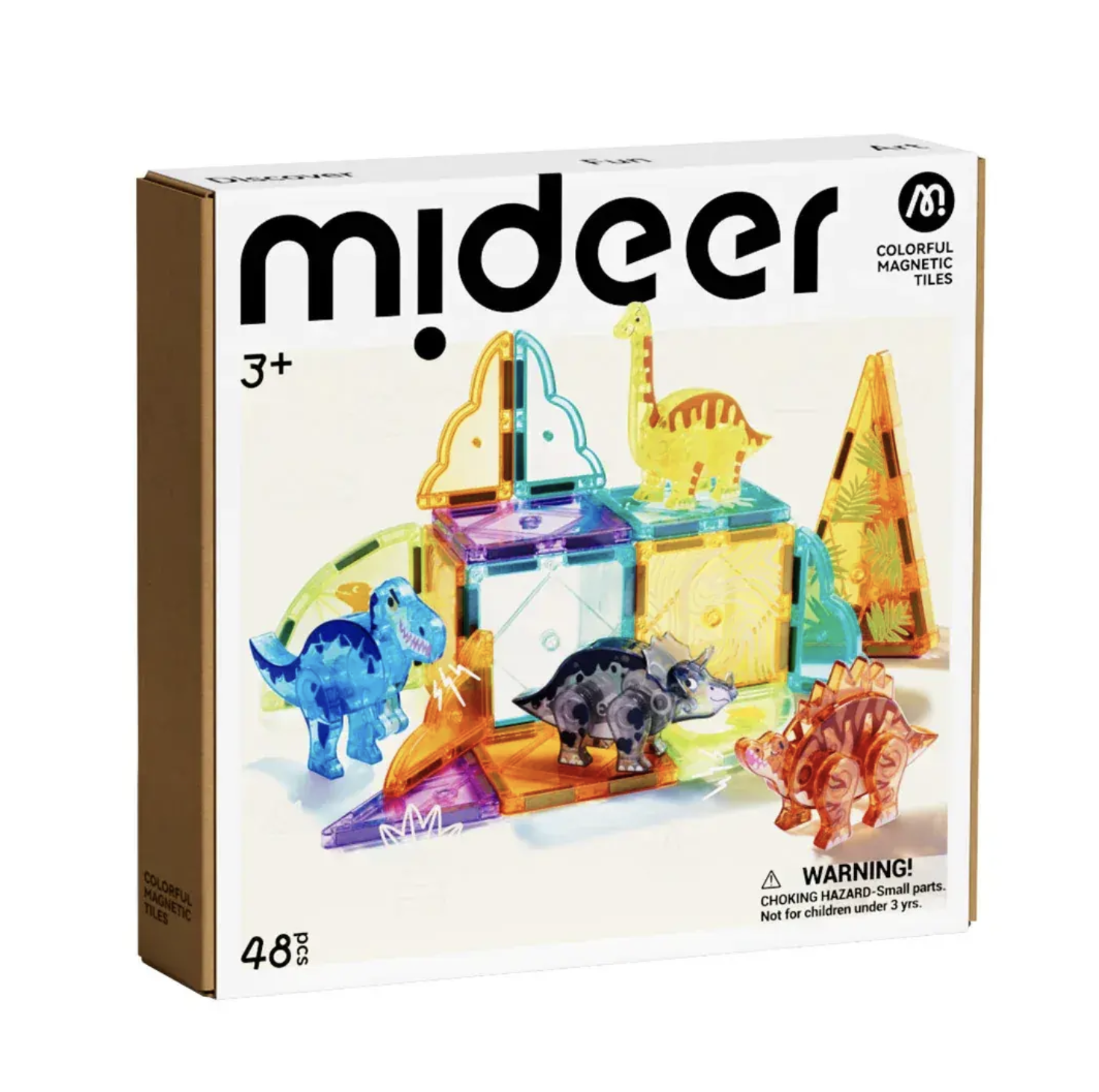 Mideer Renkli Magnetic Tiles - Jurassic Macerası