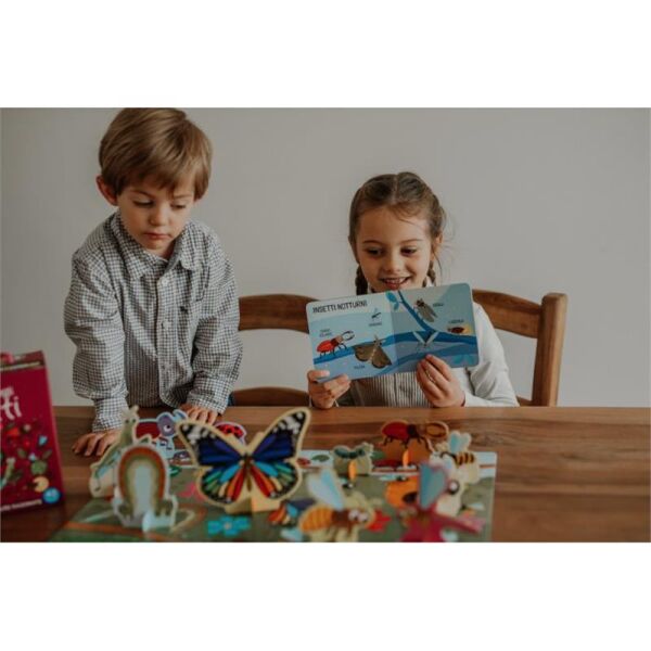 Böceklerin Dünyası-İkisi Bir Arada Puzzle ve Kitap