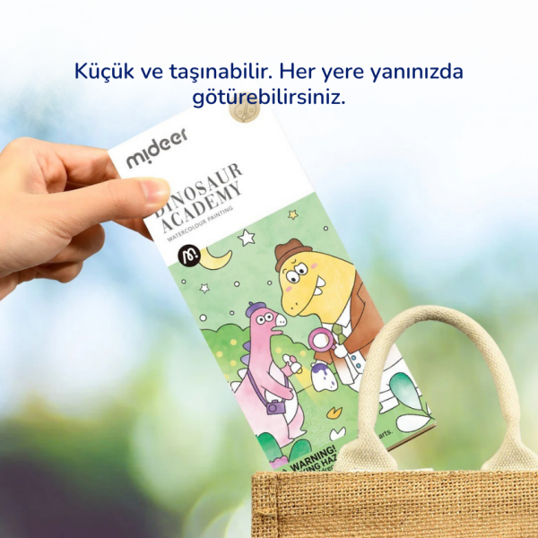 Akıllı Sulu Boya Defteri - Dinozor Akademisi