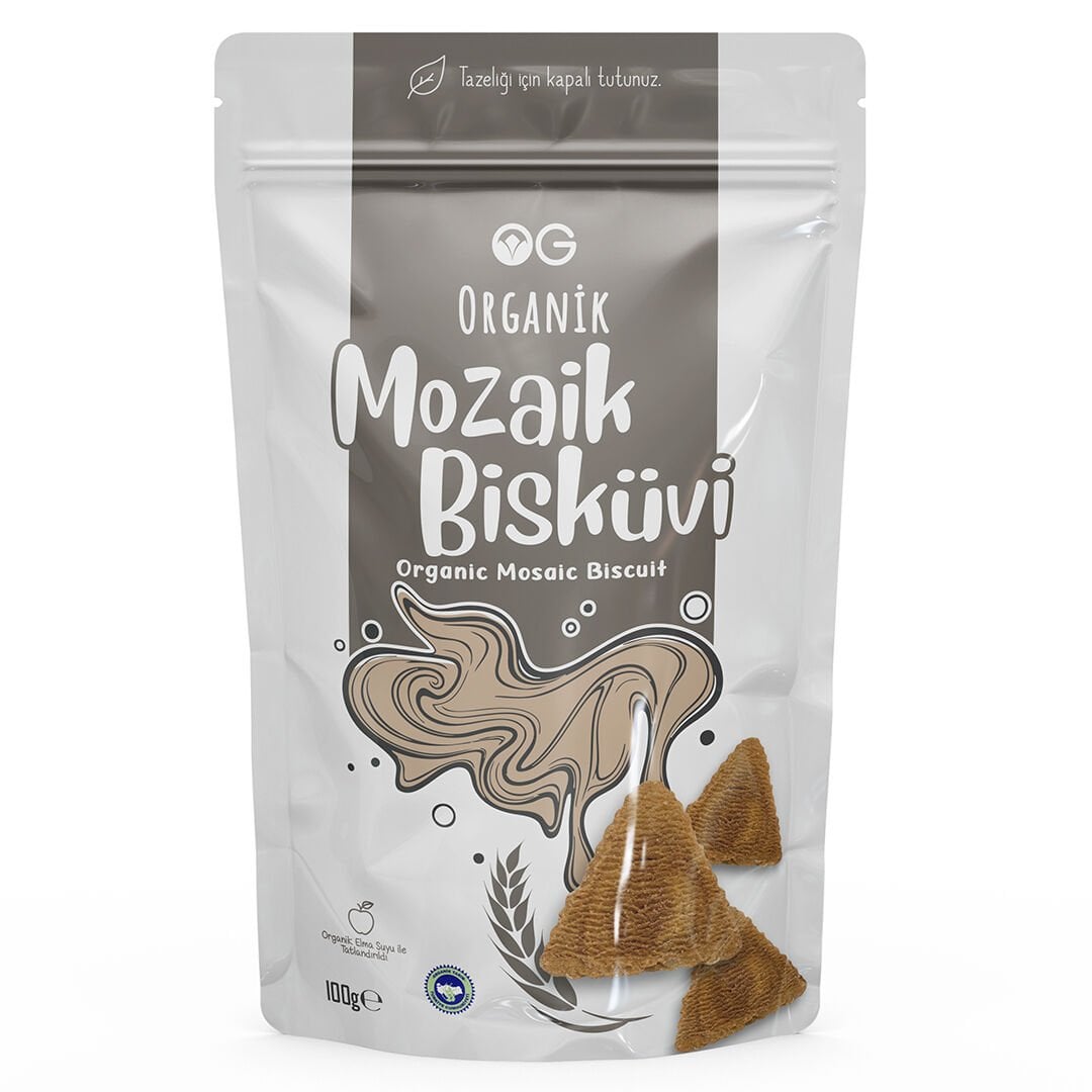 Organik Mozaik Bisküvi - 100 Gr