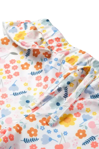 UV Korumalı Alt Üst Kız Bebek Set - Pretty Floral