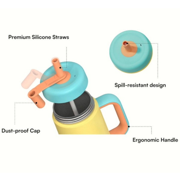 HandleHug Tumbler - Turuncu, 550 ml