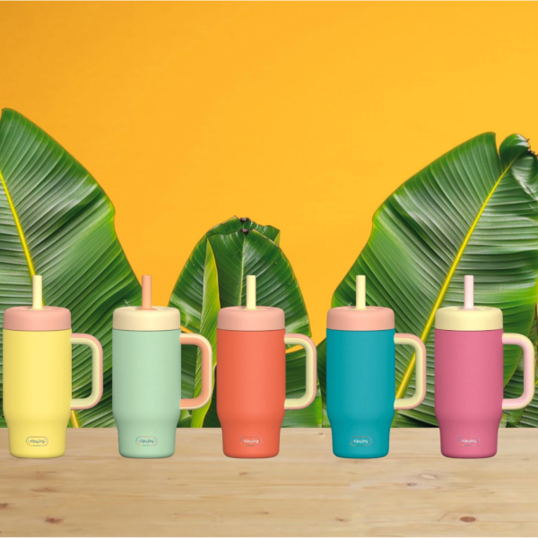 HandleHug Tumbler - Pudra Pembe, 550 ml