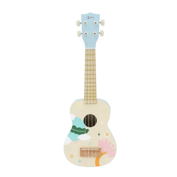 Ahşap Iris Ukulele - Mavi