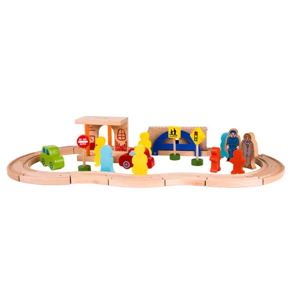 Classic World Ahşap Tren Seti - 110 Parça