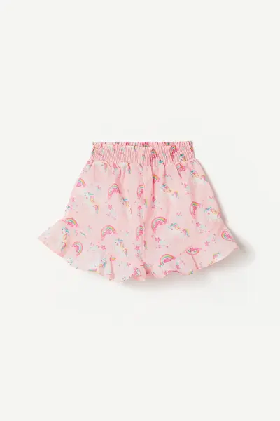 Rainbows and Unicorns Beach Shorts 7-8 Yaş