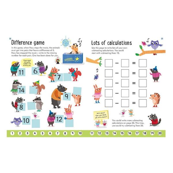 Usborne Workbooks Subtracting 5-6