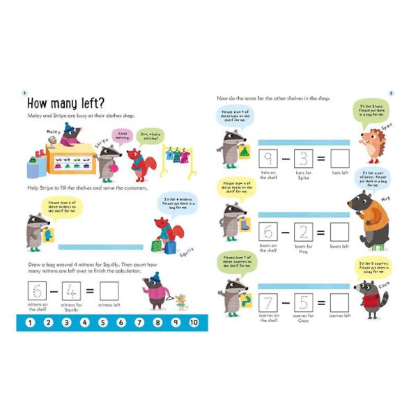 Usborne Workbooks Subtracting 5-6