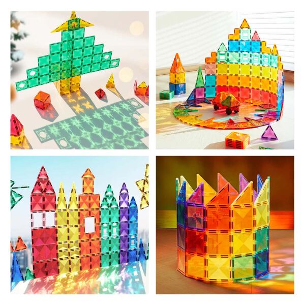 Mideer Magnetic Tiles - Soğuk Renkler, 20 Parça
