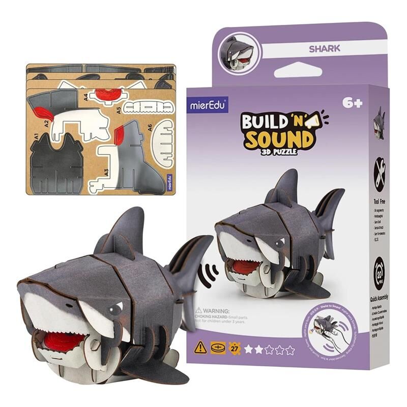 Yap ve Seslendir - 3D Puzzle Köpek Balığı