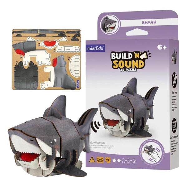 Yap ve Seslendir - 3D Puzzle Köpek Balığı