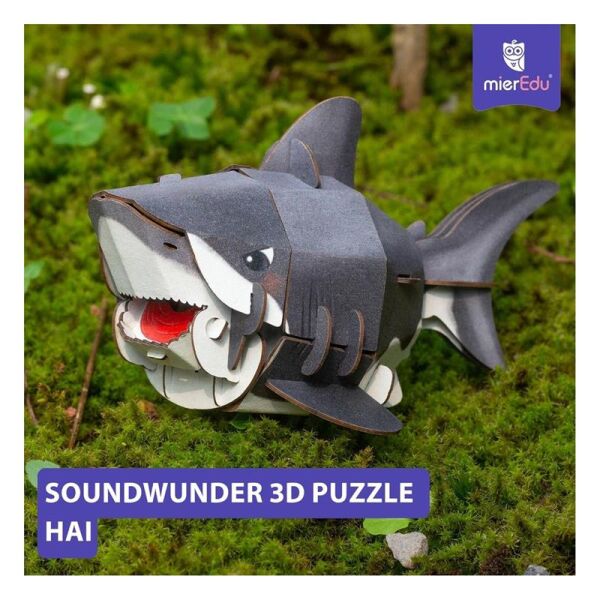 Yap ve Seslendir - 3D Puzzle Köpek Balığı