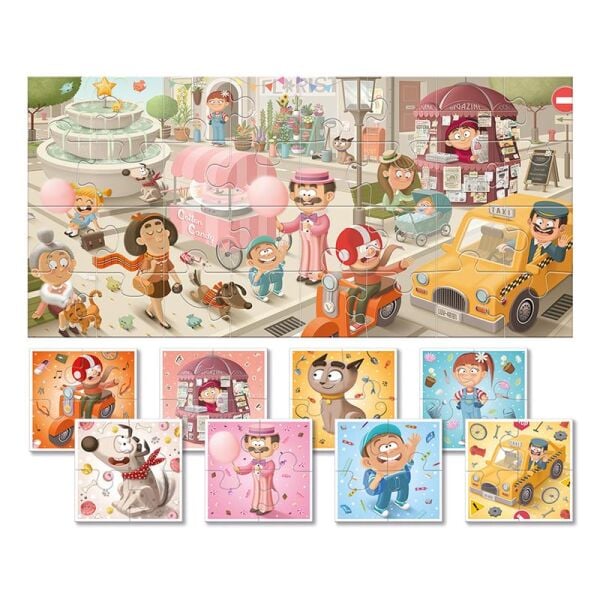 Bebekler için Puzzle - Şehir