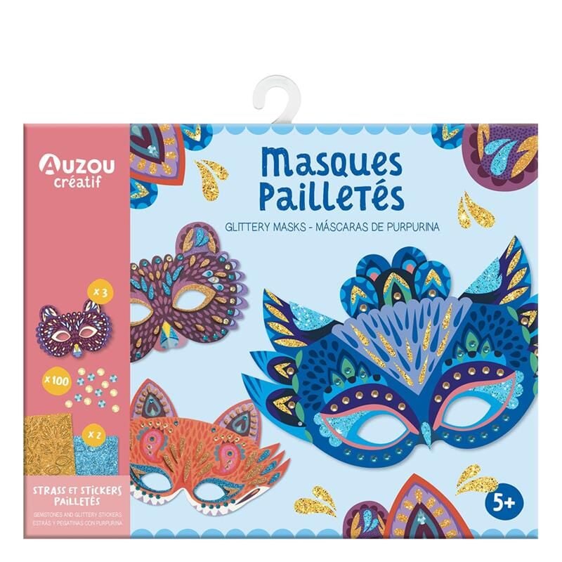 Çocuk Sanat Etkinlik Seti - Parıltılı Maskeler