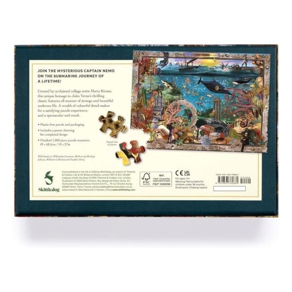 Denizler Altında 20.000 Fersah - 1000 Parça Puzzle