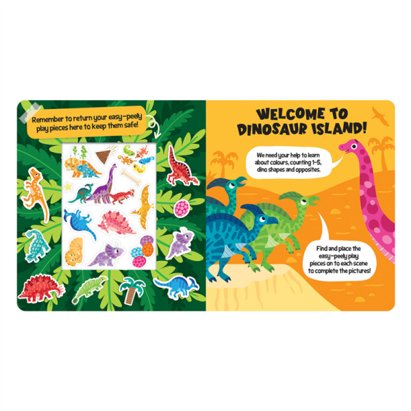 Easy Peely Dinosaurs - Peel, Stick, Play